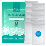 Мильні губки для догляду за тілом (Набір 10 великих губок)