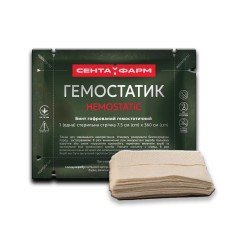 Гемостатичний (кровоспинний) Z-бинт ГЕМОСТАТИК