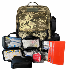 Аптечный набор (тактический рюкзак) санитарного инструктора (с турникетами Paramedic)