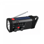 Портативне аварійне радіо Emergency Radio з ліхтарем ,SOS , сонячною панеллю та акумулятором