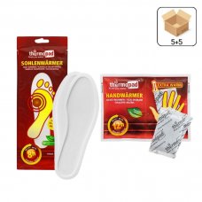 Комплект Грілки термохімічні для рук Thermopad Handwärmer (5 пар) + Грілки-устілки Thermopad Foot Warmer, розмір L 40-41 (5 пар)