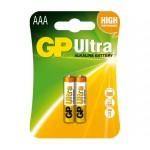 Батарейка GP ULTRA ALKALINE 1.5V лужна, LR03, AAA (блістер 2 шт.)