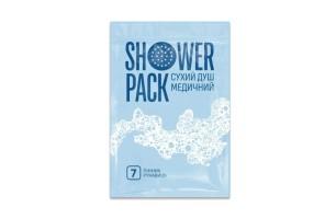 Пінна рукавиця з дерматологічним гелем – Shower Pack (сухий душ медичний)