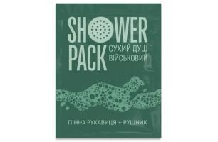 Пінна рукавиця з дерматологічним гелем – Shower Pack (сухий душ військовий)