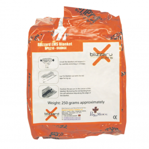 Термоковдра Blizzard EMS Trauma Blanket - Orange - Vacuum Packed