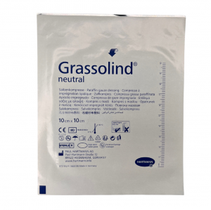 Повязка атравматическая мазевая Grassolind neutral 10см х 10см