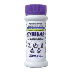 Присипка СУШКАР для нiг, шкарпеток та взуття (100 мл.)