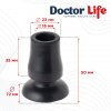 Наконечник для тростин гумовий Doctor Life 16 мм 