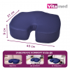 Подушка ортопедична для сидіння Vitamed VISCO з ефектом пам'яті