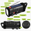 Портативне аварійне радіо Emergency Radio FM/AM/SW з ліхтарем 120Lm, SOS, сонячною панеллю та акумулятором 2000mAh
