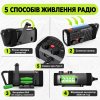 Портативне аварійне радіо Emergency Radio FM/AM/SW з ліхтарем 120Lm, SOS, сонячною панеллю та акумулятором 2000mAh
